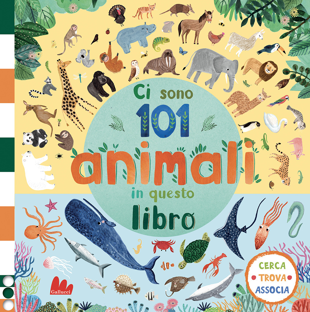 Ci sono 101 animali marini in questo libro. Cerca, trova, associa