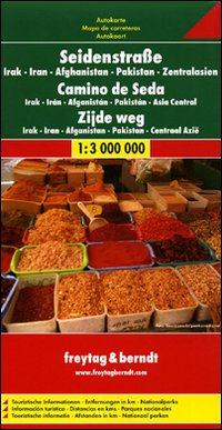 Strada della seta: Iraq, Iran, Afghanistan, Pakistan, Asia centrale 1:3.000.000. Carta stradale