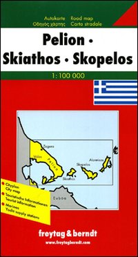 Pelio, Skiathos, Skopelos 1:100.000. Carta stradale
