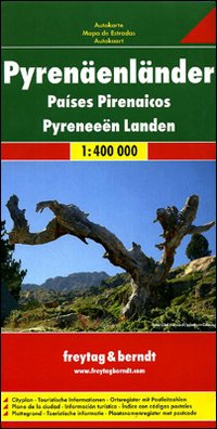 Paesi dei Pirenei 1:400.000. Carta stradale. Ediz multilingue