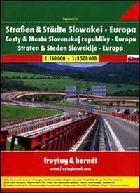 Road cities Slovak Republic atlas 1:150.000