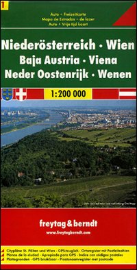Bassa Austria, Vienna 1:200.000. Carta stradale e turistica