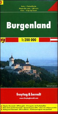Burgenland 1:200.000. Carta stradale e turistica