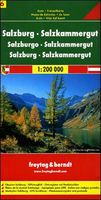 Salisburgo, Salzkammergut 1:200.000. Carta stradale e turistica
