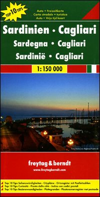 Sardegna, Cagliari 1:150.000. Carta stradale e turistica