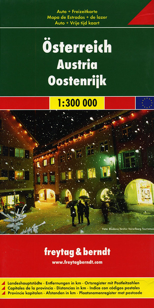 Austria 1:300.000. Carta stradale e turistica