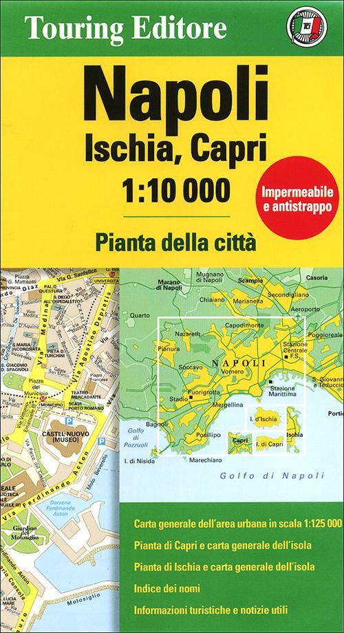 Napoli, Ischia, Capri 1:10.000. Pianta della città