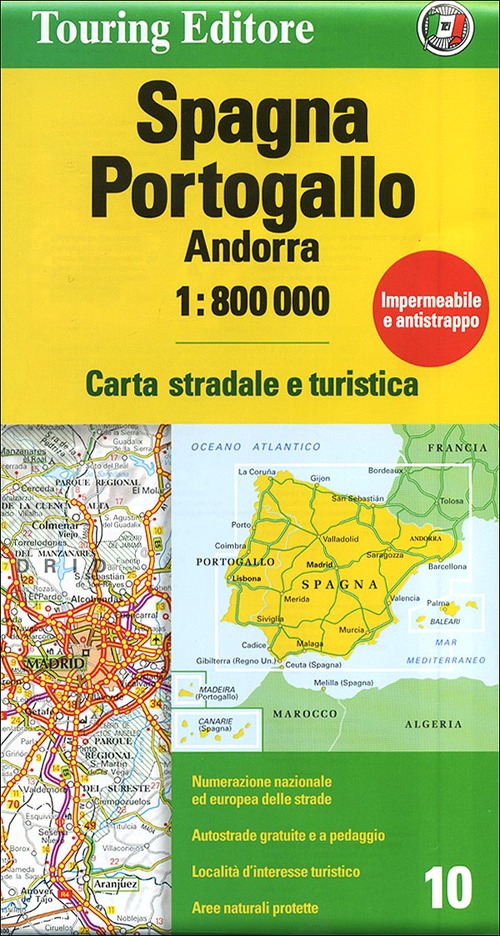 Spagna, Portogallo, Andorra 1:800.000