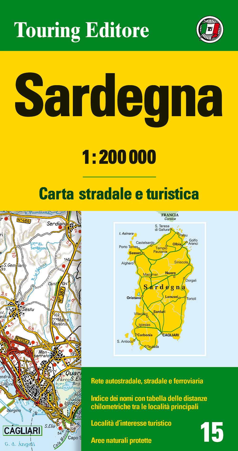 Sardegna 1:200.000. Carta stradale e turistica
