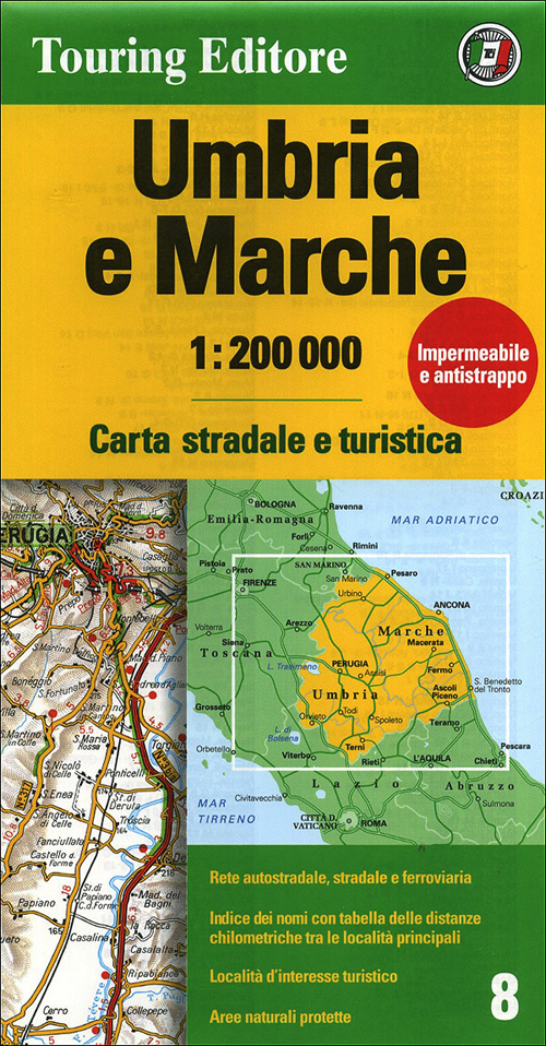 Umbria e Marche 1:200.000