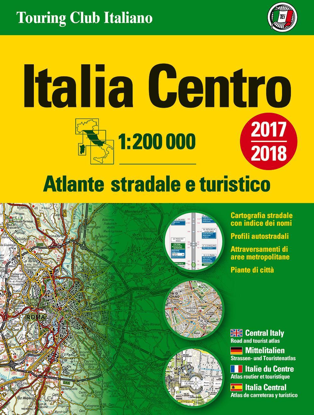 Atlante stradale Italia Centro 1:200.000