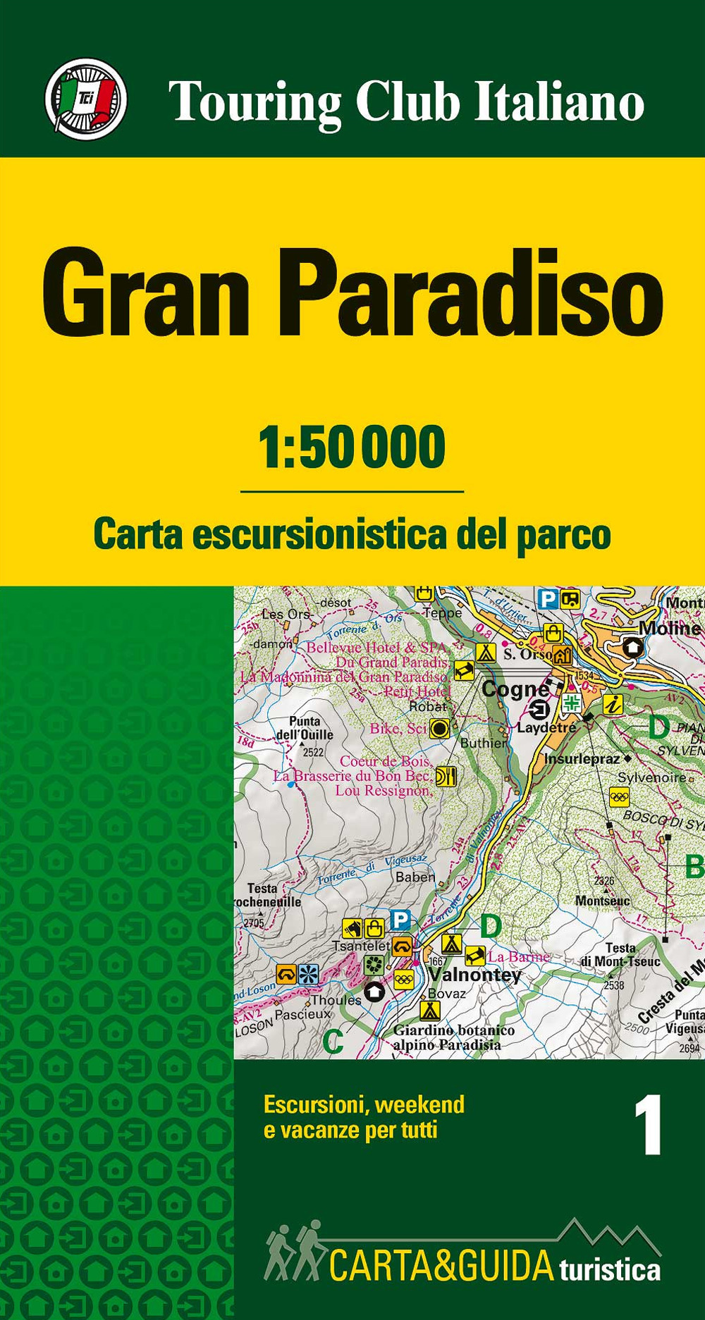 Gran Paradiso 1:50.000. Carta escursionistica del parco