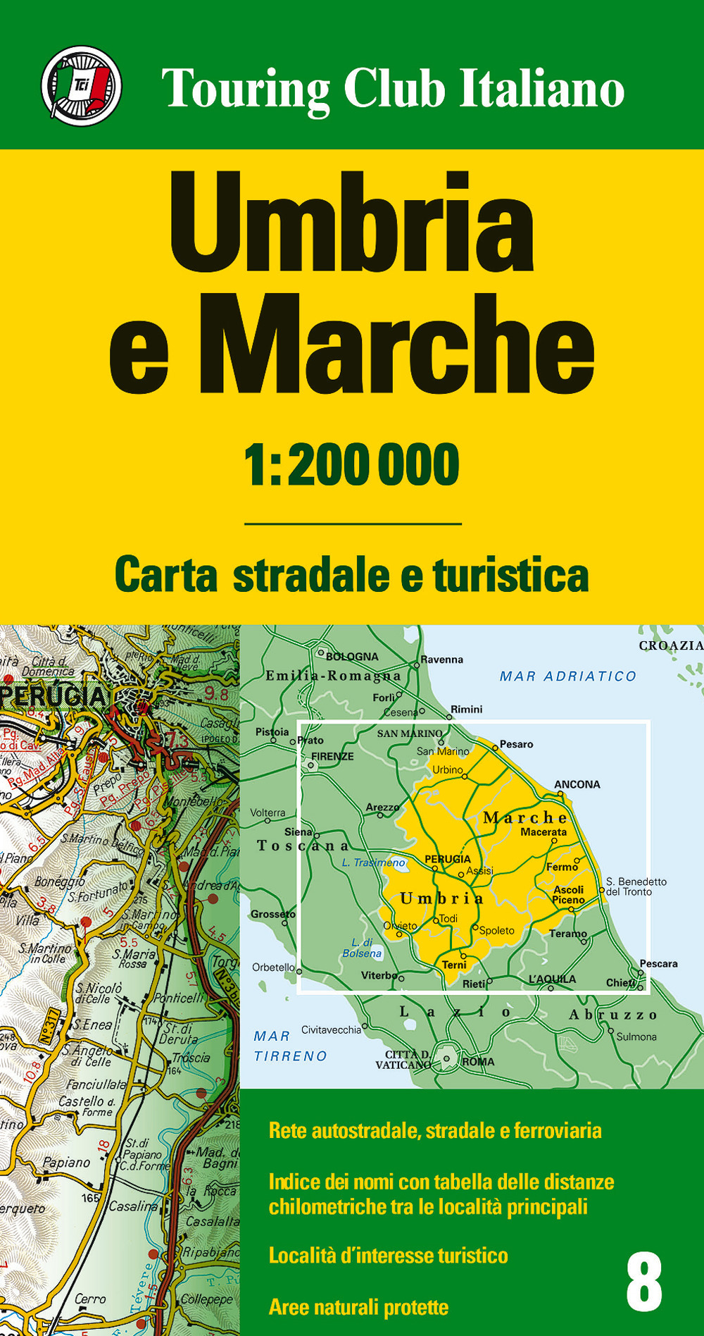 Umbria e Marche 1:200.000