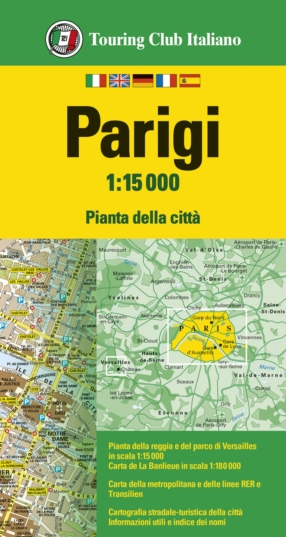 Parigi 1:15.000. Pianta della città