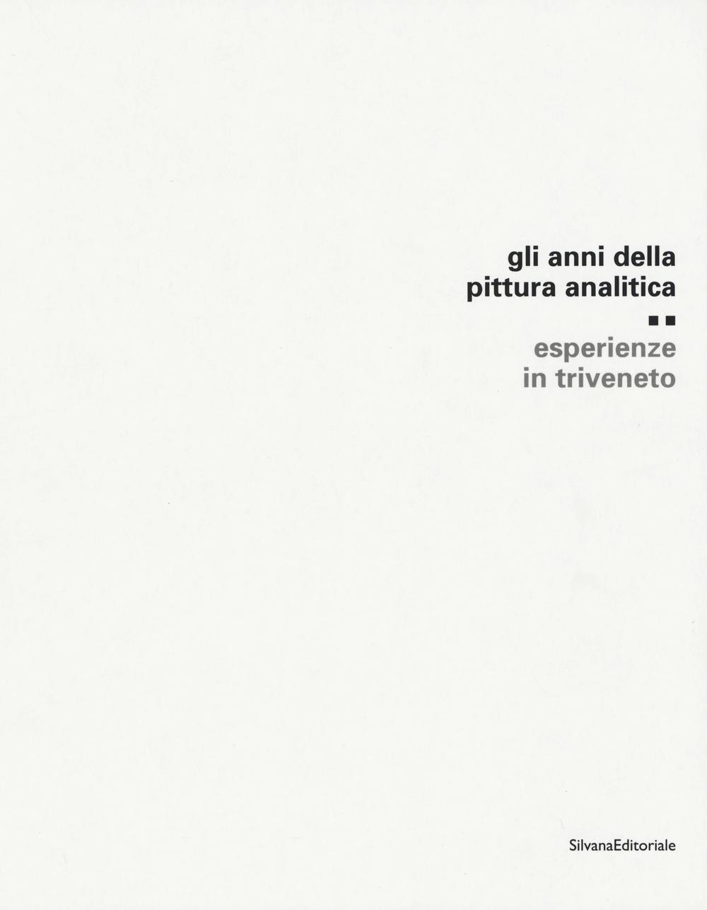 Gli anni della pittura analitica. Esperienza in Triveneto