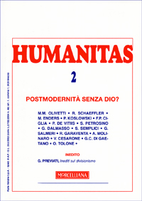 Humanitas. Vol. 2: Postmodernità senza Dio?