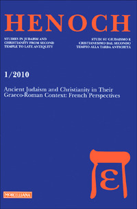 Henoch. Vol. 1: Ancient Judaism and Christianity in Their Graeco-Roman Context: French Perspectives