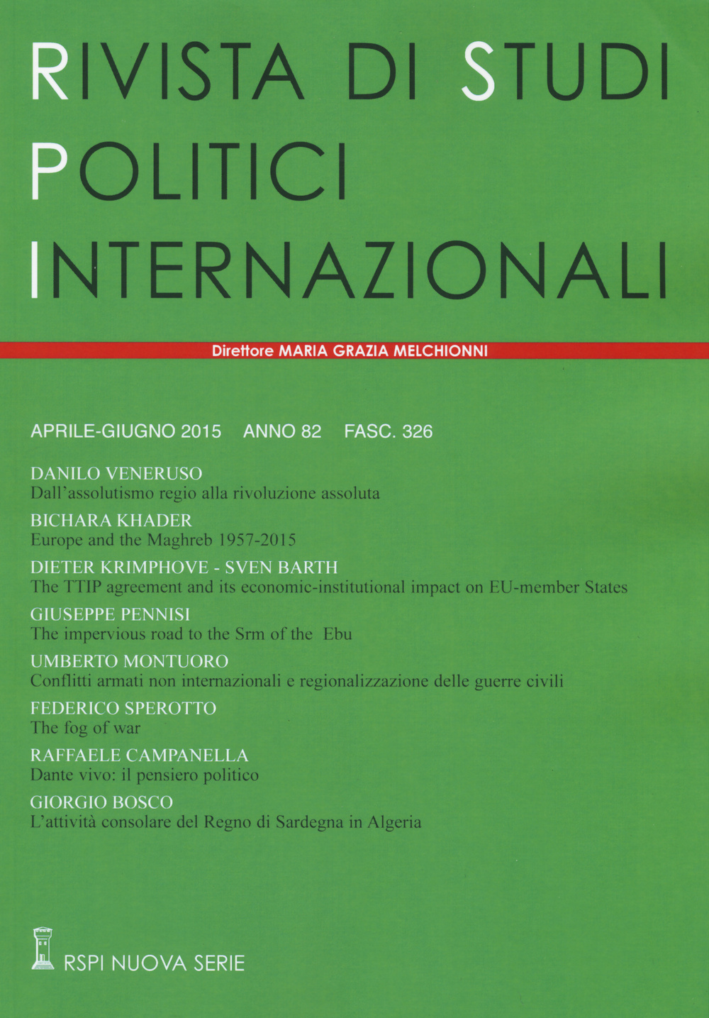 Rivista di studi politici internazionali. Vol. 2