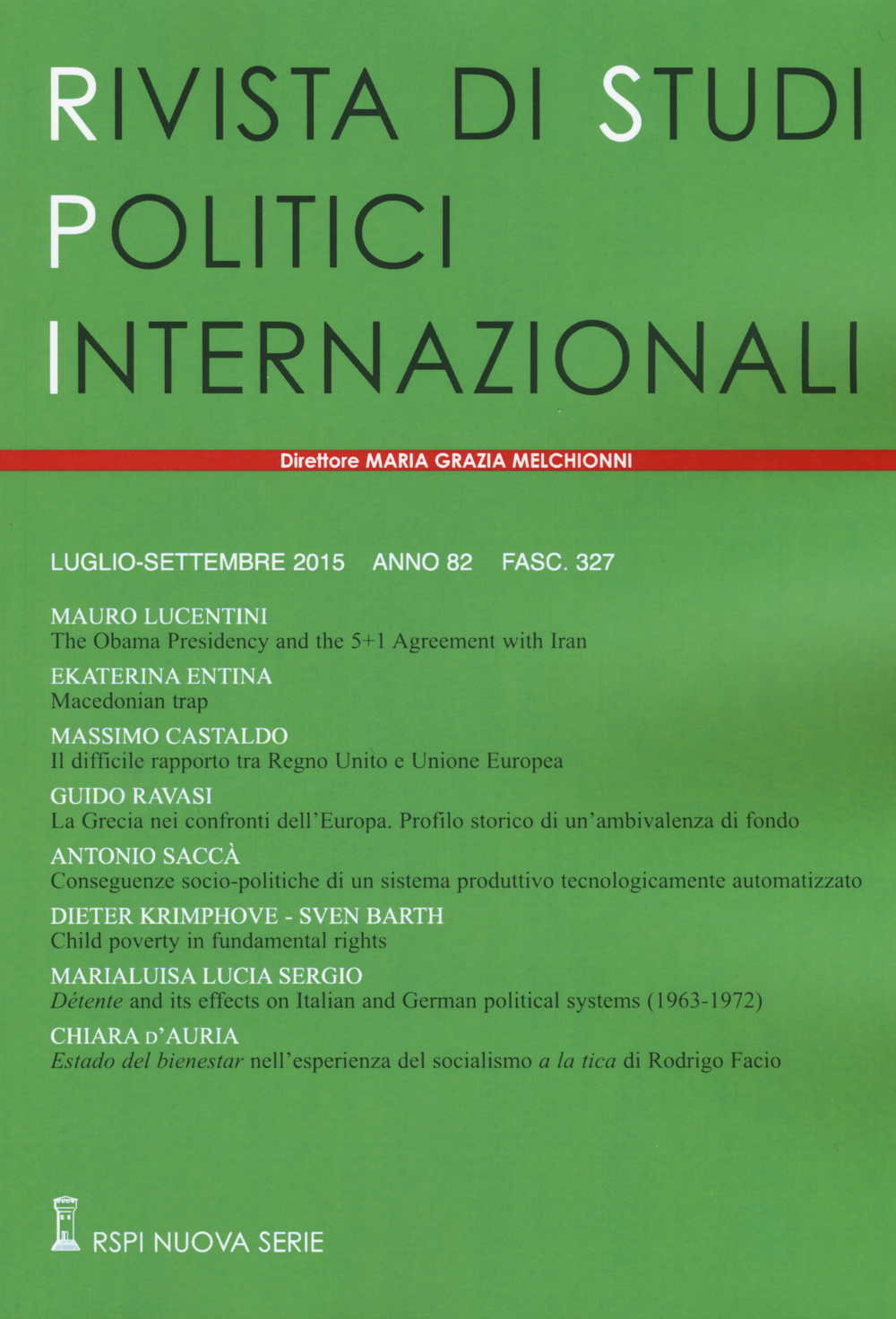 Rivista di studi politici internazionali. Vol. 3