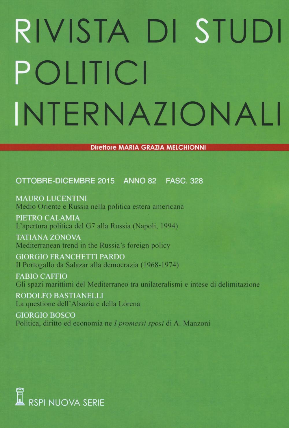 Rivista di studi politici internazionali. Vol. 4