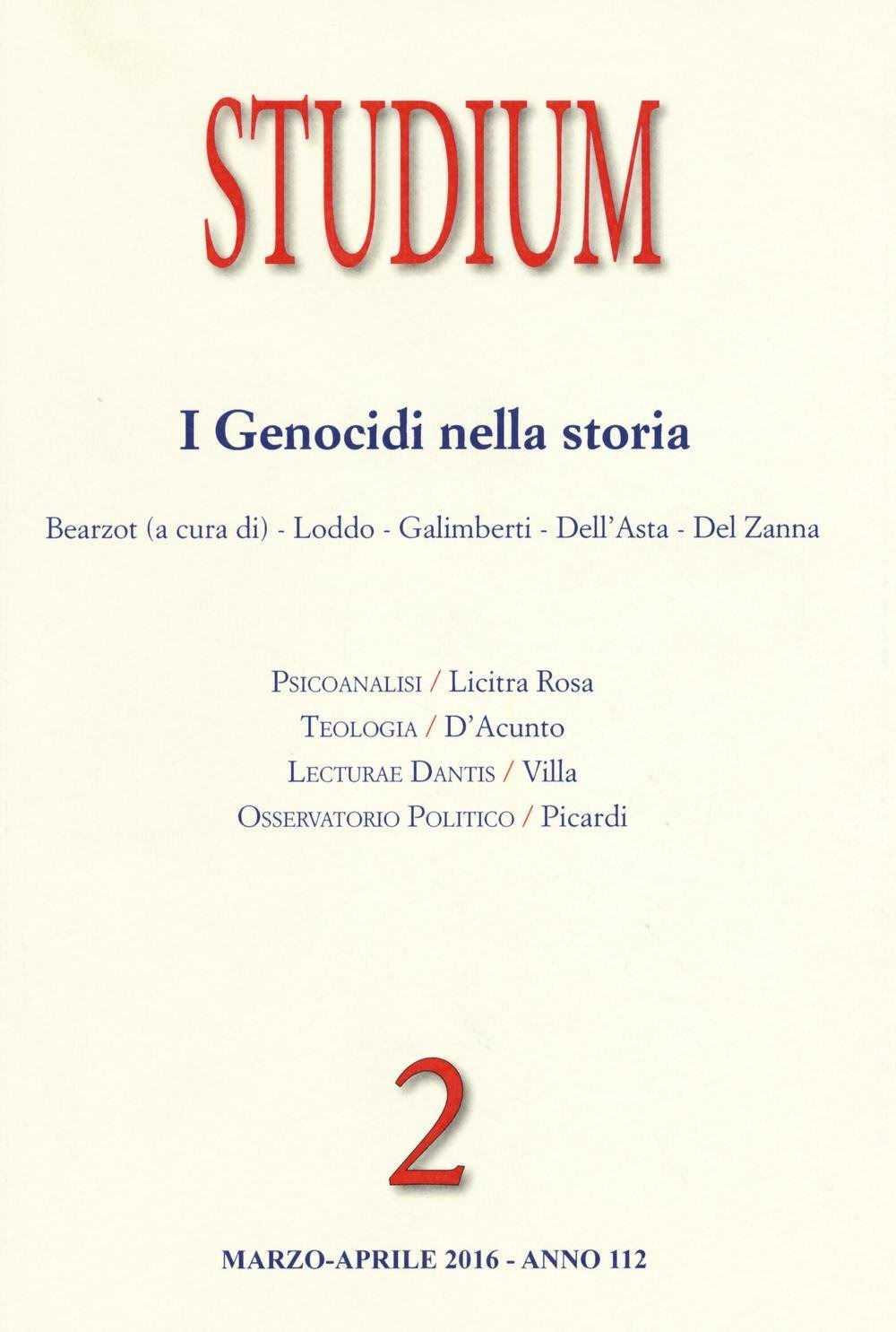 Studium. Vol. 2: I genocidi nella storia