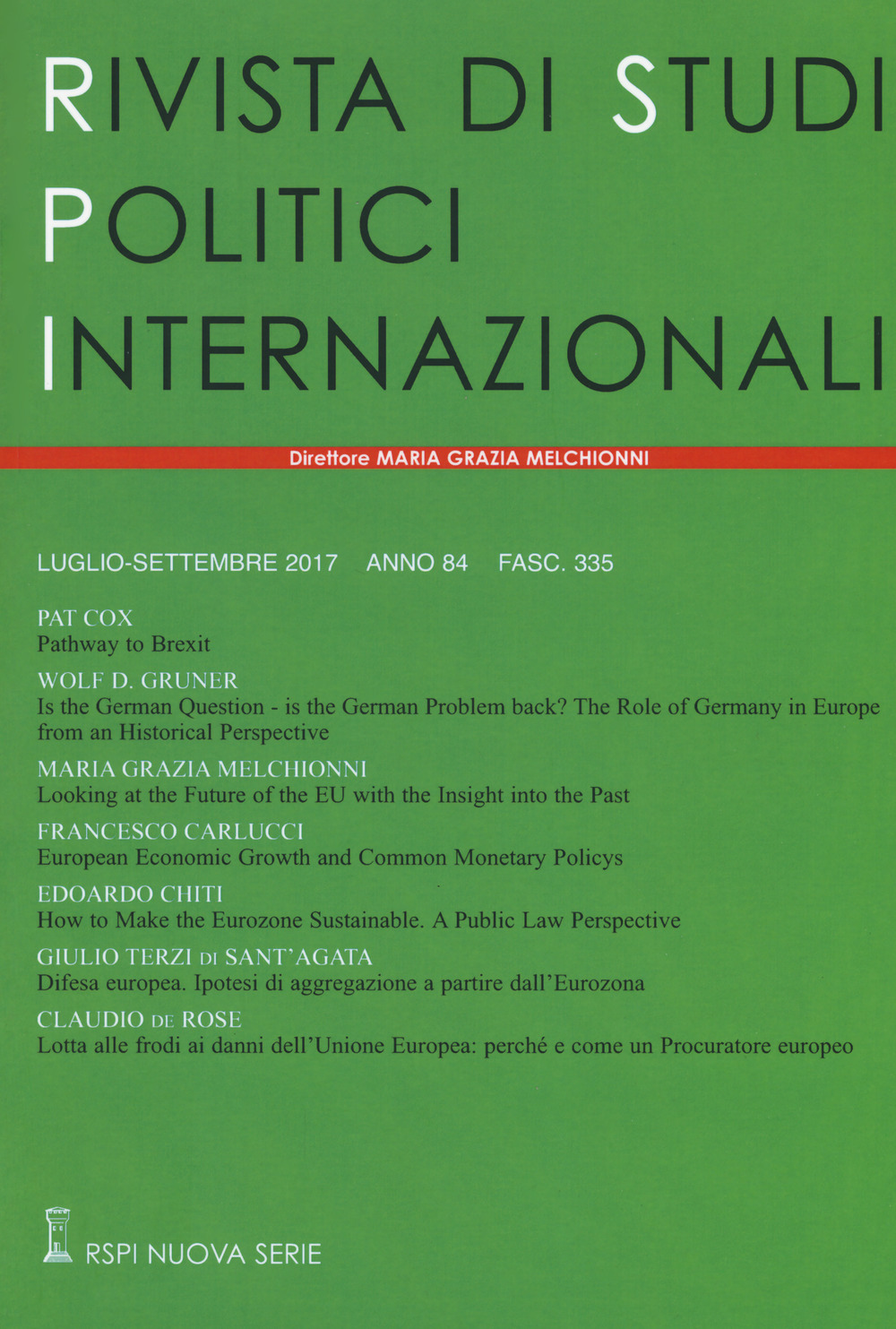Rivista di studi politici internazionali. Vol. 3