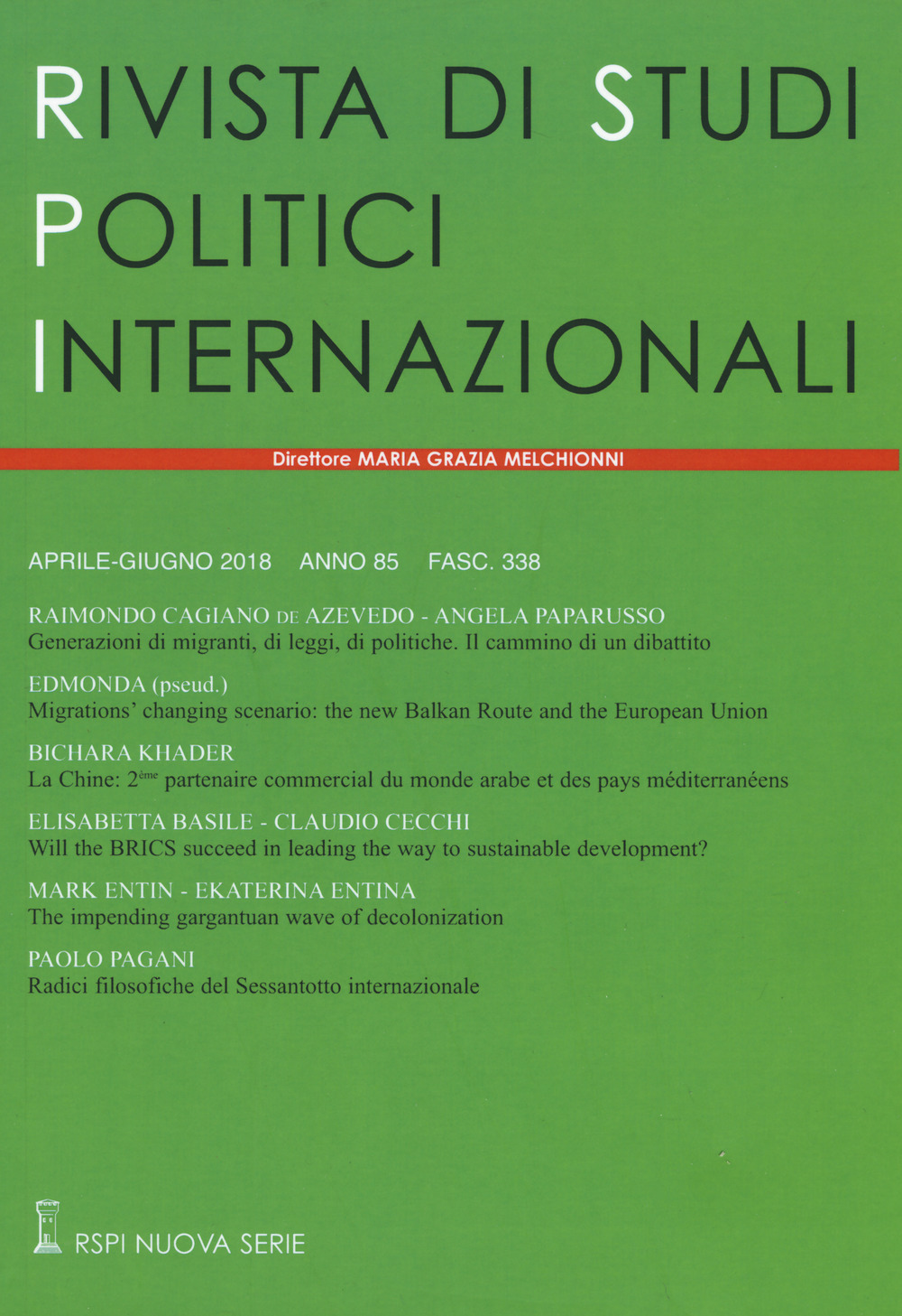 Rivista di studi politici internazionali. Vol. 2