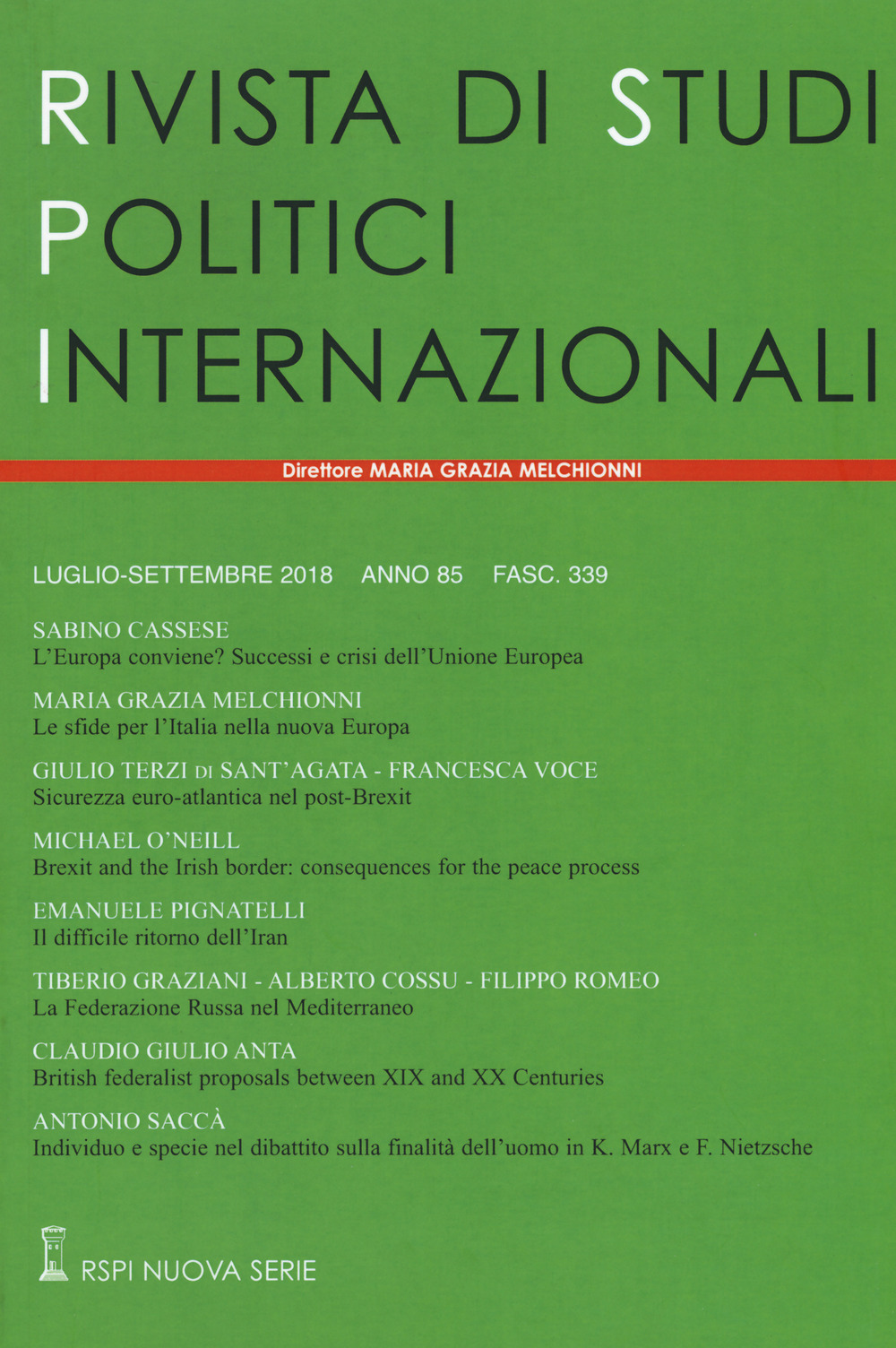 Rivista di studi politici internazionali. Vol. 3