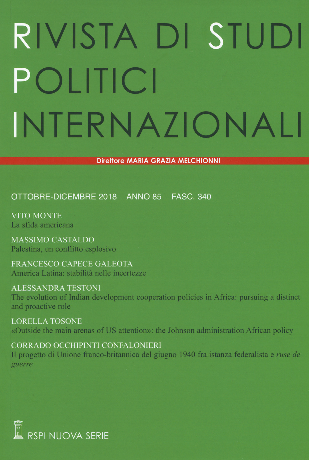 Rivista di studi politici internazionali. Vol. 4