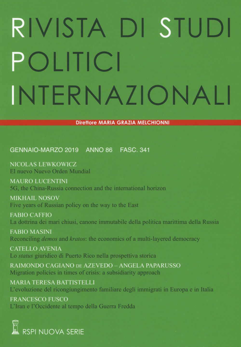 Rivista di studi politici internazionali. Vol. 1