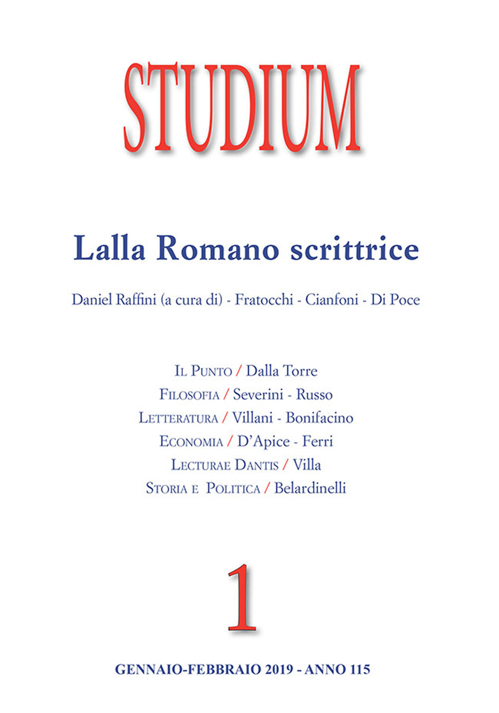 Studium. Vol. 1: Lalla Romano scrittrice
