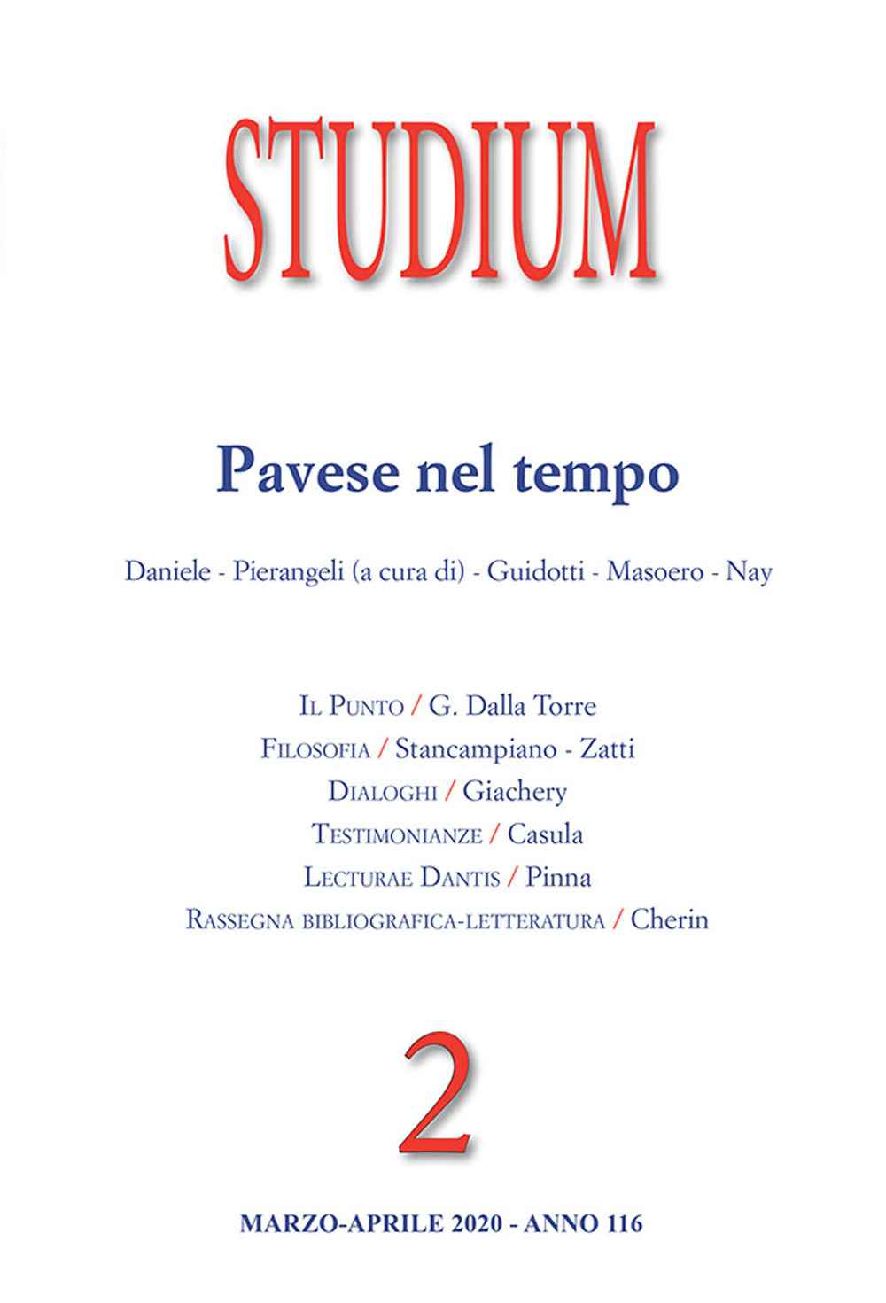 Studium. Vol. 2: Pavese nel tempo