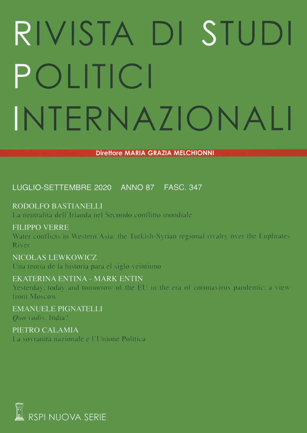 Rivista di studi politici internazionali. Vol. 3