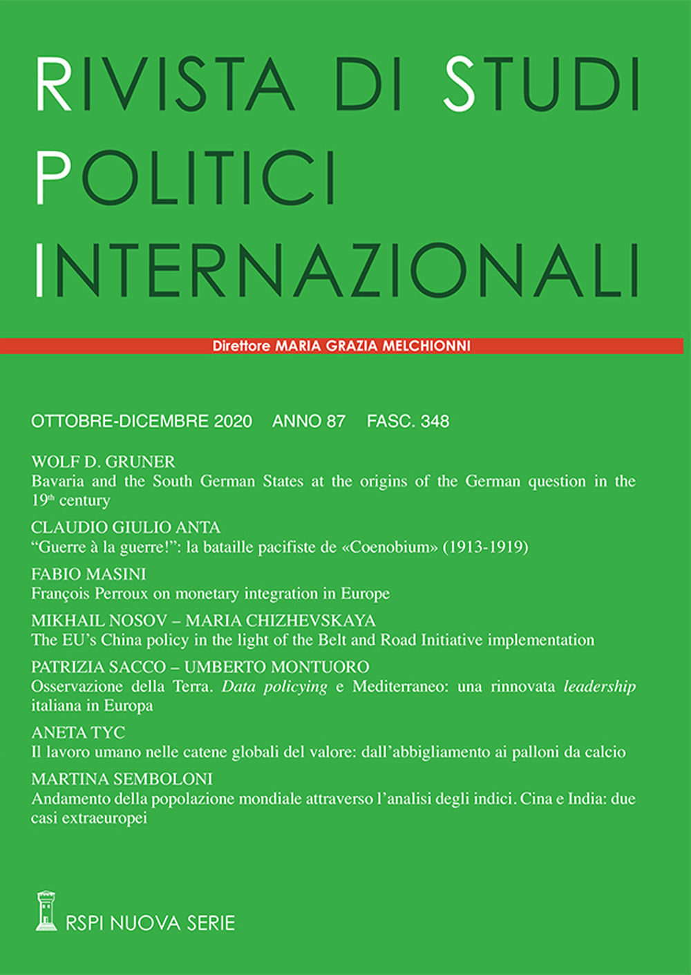 Rivista di studi politici internazionali. Vol. 4