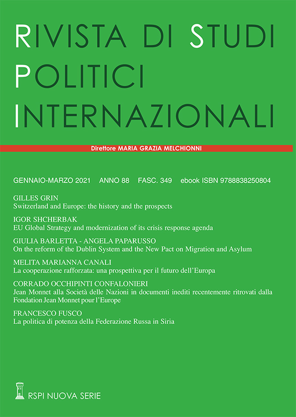 Rivista di studi politici internazionali. Vol. 1