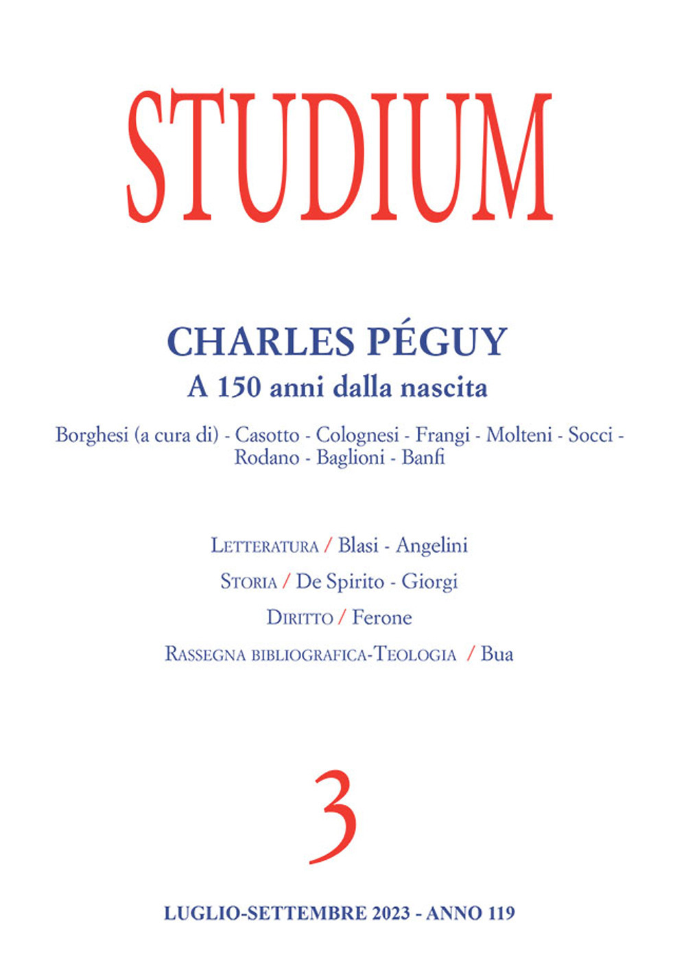Studium. Vol. 3: Charles Pèguy. A 150 anni dalla nascita