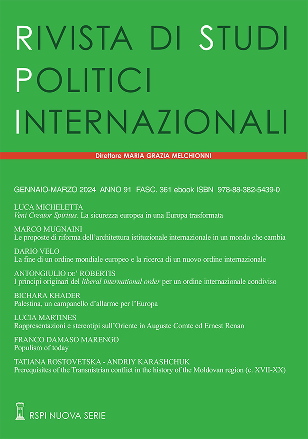 Rivista di studi politici internazionali. Vol. 1