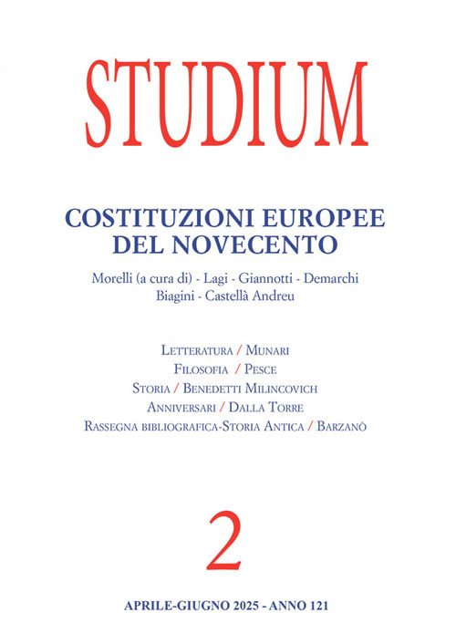 Studium. Vol. 2: Costituzioni europee del Novecento