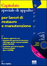 Capitolato speciale di appalto per lavori di restauro e manutenzione