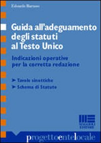 Guida all'adeguamento degli statuti al Testo Unico. Indicazioni operative per la corretta redazione