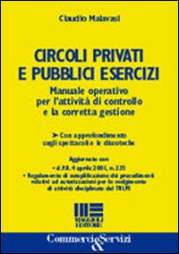 Circoli privati e pubblici esercizi