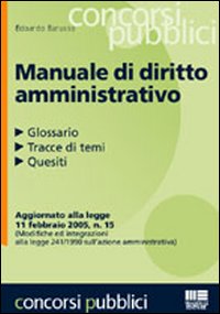 Manuale di diritto amministrativo