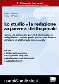 Lo studio e la redazione del parere di diritto penale