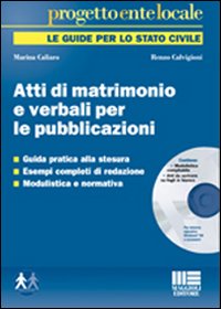 Atti di matrimonio e verbali per la pubblicazione