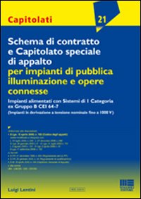 Schema di contratto e capitolato speciale di appalto per impianti di pubblica illuminazione e opere connesse