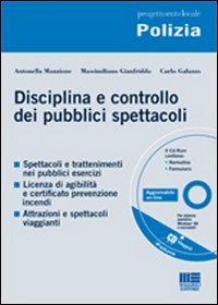 Disciplina e controllo dei pubblici spettacoli