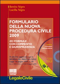 Formulario della nuova procedura civile 2009
