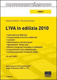 L'IVA in edilizia 2010