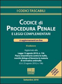 Codice di procedura penale e leggi complementari