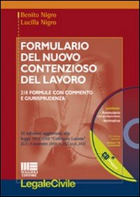 Formulario del nuovo contenzioso del lavoro